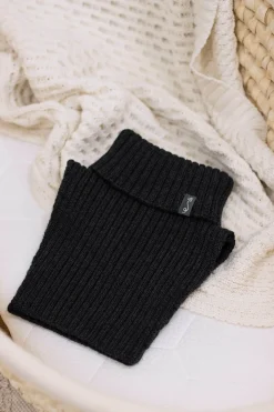 Komin z golfem z wełny merino - GRAPHITE MELANGE