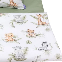 Komplet pościeli, poszewka 60 x 40 cm i poszwa 120 x 90 cm - Savanna Fun