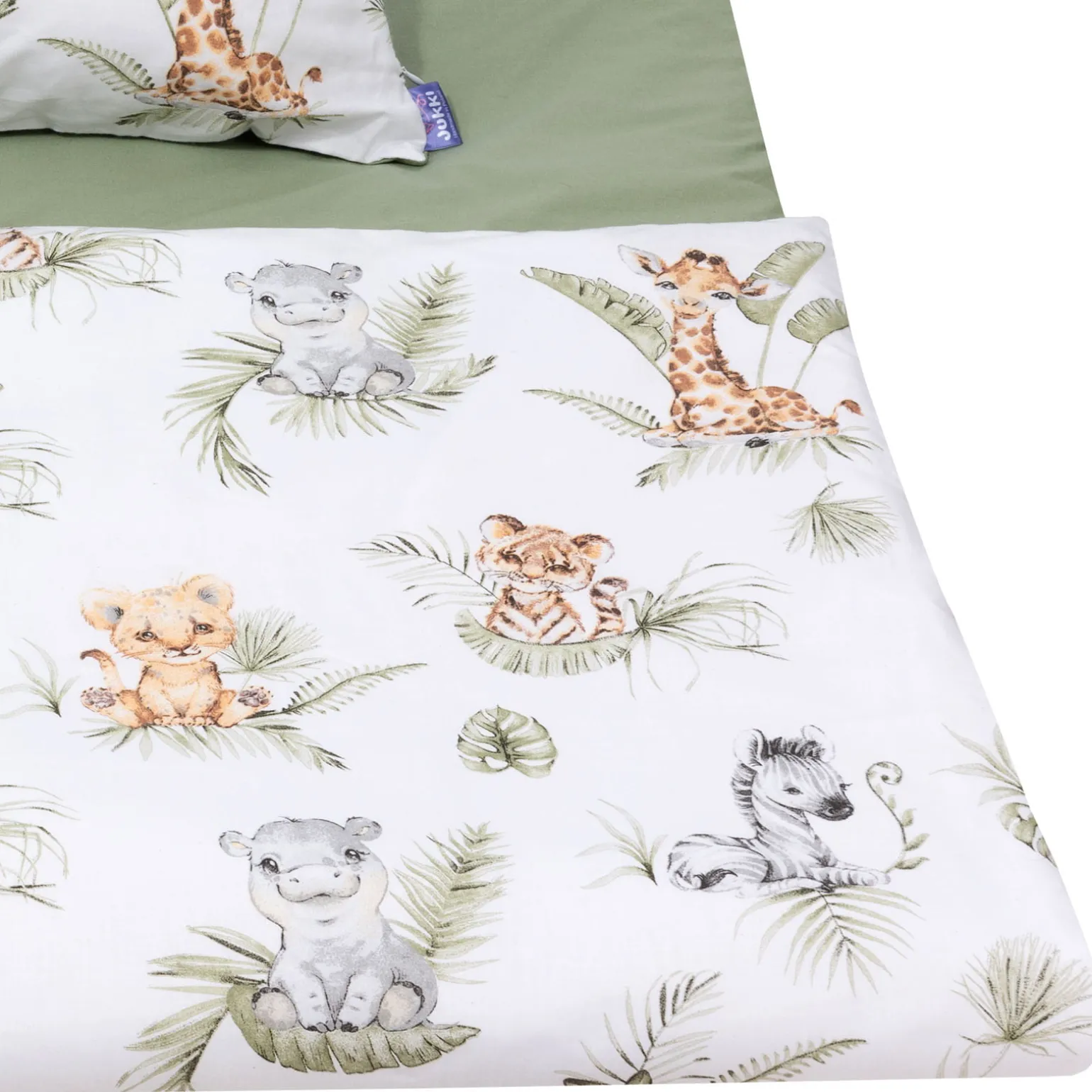 Komplet pościeli, poszewka 60 x 40 cm i poszwa 120 x 90 cm - Savanna Fun