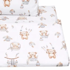 Komplet pościeli, poszewka 60 x 40 cm i poszwa 135 x 100 cm - Boho Bears 2