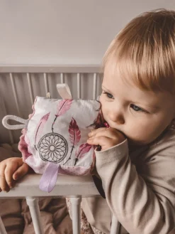 Kostka sensoryczna Old Rose Minky – Summer Dream