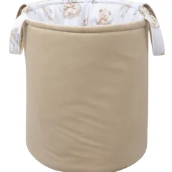 Kosz na zabawki, dwustronny - Boho Bears i Cappuccino Soft Velvet