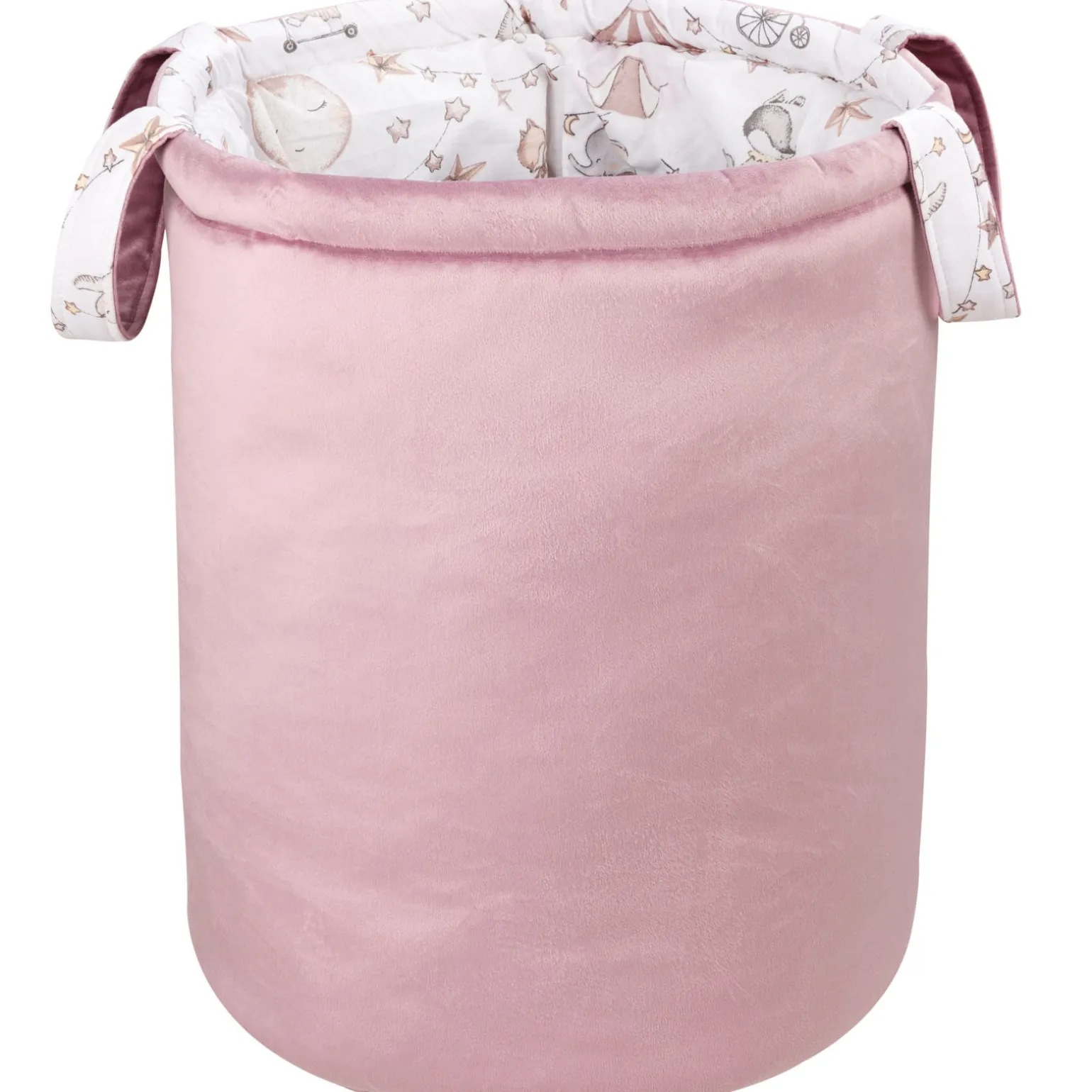 Kosz na zabawki, dwustronny - Candy Circus i wrzosowy Soft Velvet