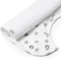 Śliniaczek bawełniany Basic Grey Melange 3 pack