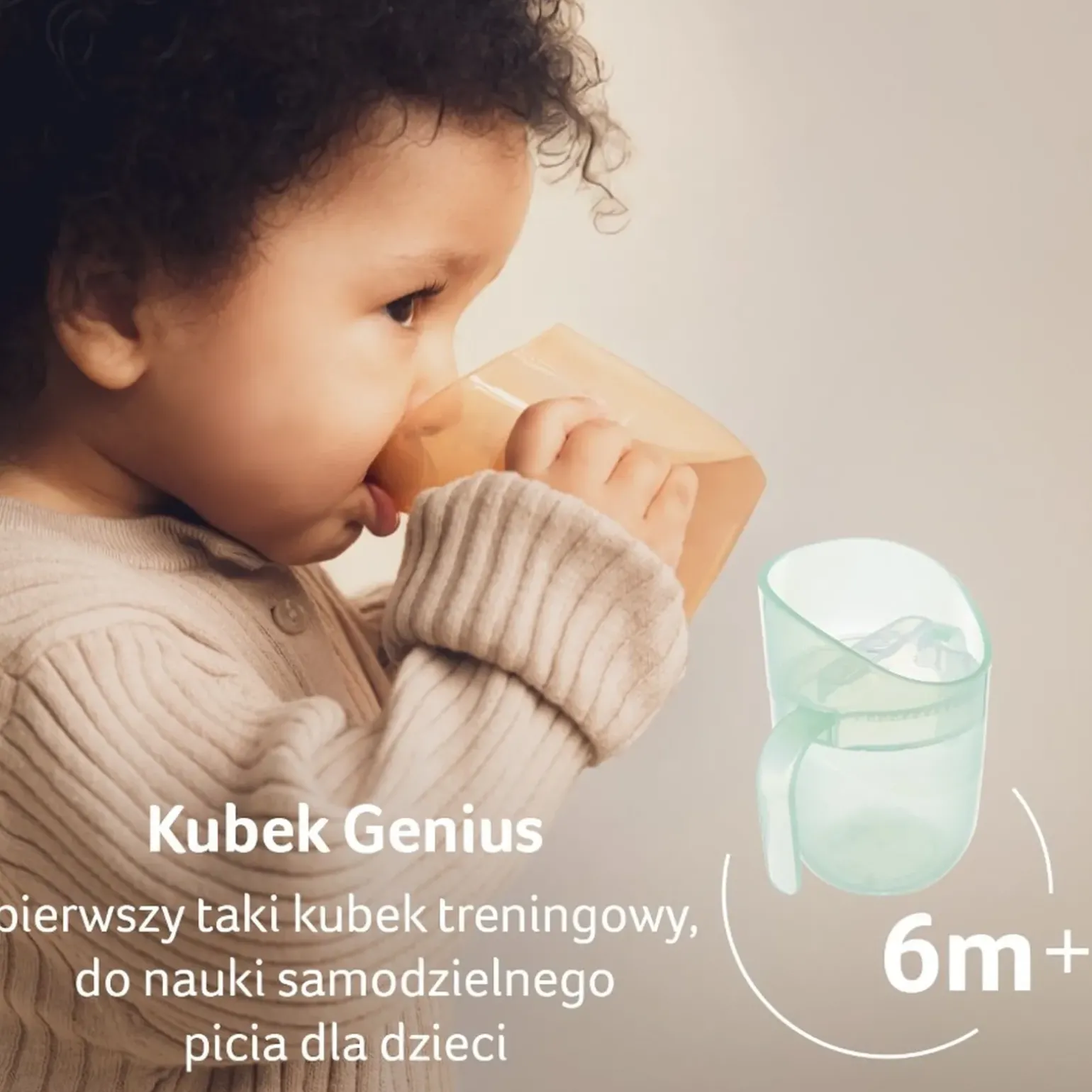 LOVI Kubek treningowy Genius 150 ml Pistachio
