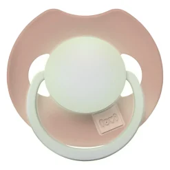 LOVI Prime Glow Smoczek silikonowy dynamiczny 0-6m 1 szt. Blush