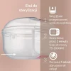 LOVI Prime Glow Smoczek silikonowy dynamiczny 6-18m 2 szt. Ivory&Blush