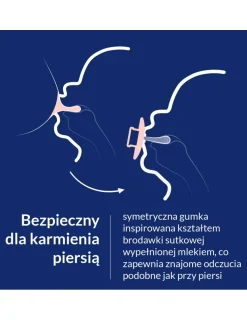 LOVI Prime Smoczek silikonowy dynamiczny 0-6m 1 szt. - Baby Blue