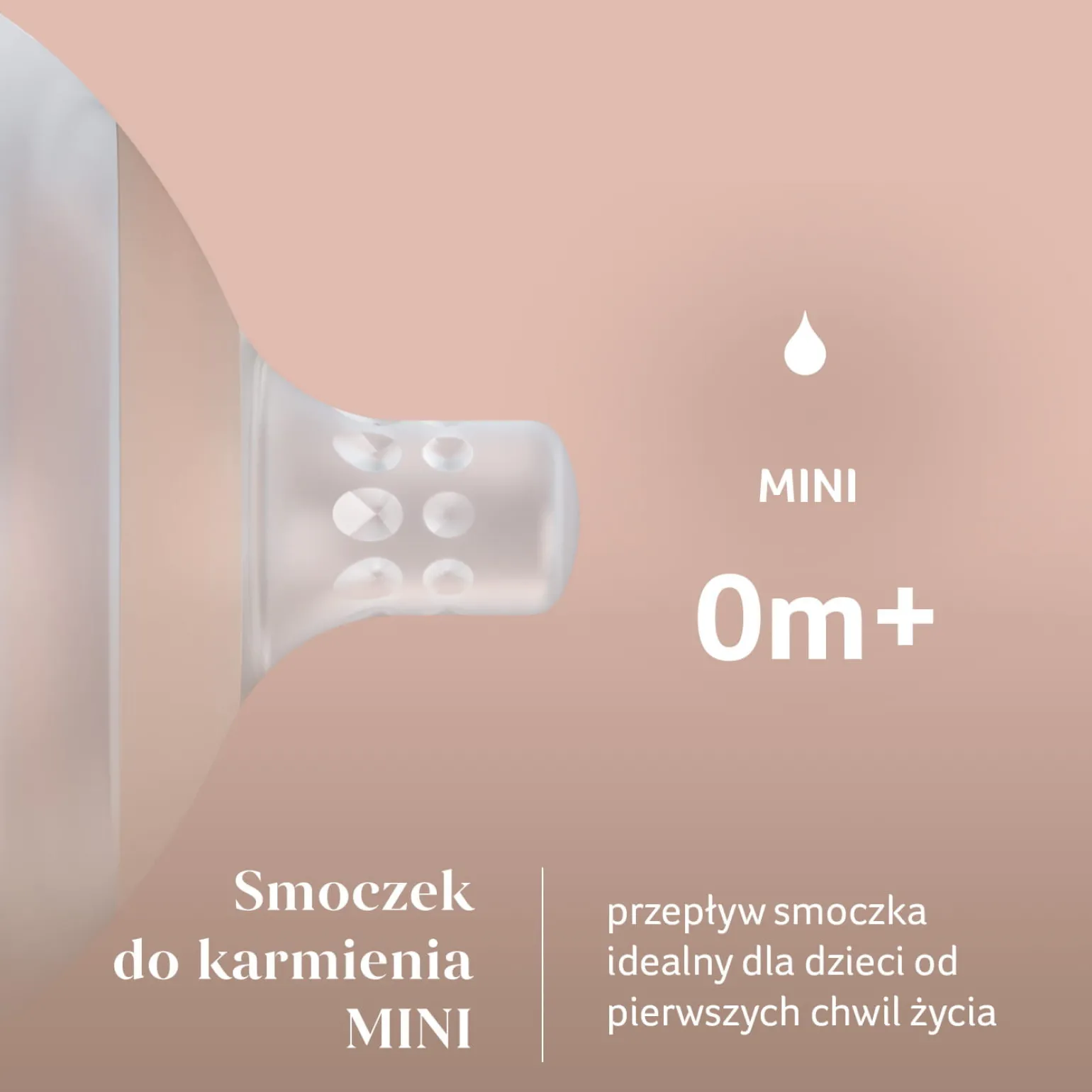 LOVI Smoczek dynamiczny do karmienia Mammafeel 0m+ MINI 1 szt.