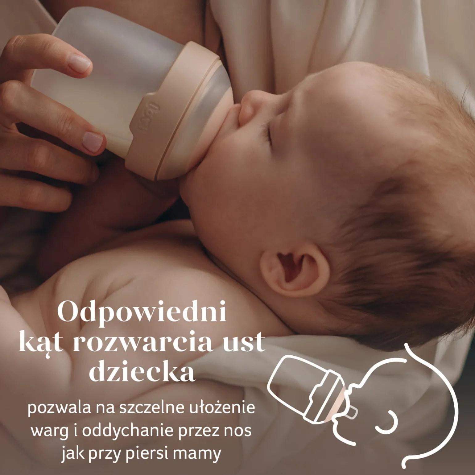 LOVI Smoczek dynamiczny do karmienia Mammafeel 0m+ MINI 1 szt.