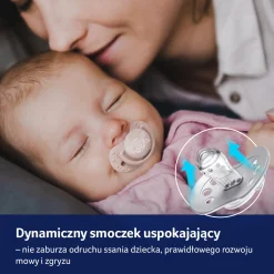 LOVI Smoczek silikonowy dynamiczny 0-2m Baby Shower Boy, 2 szt.