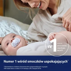 LOVI Smoczek silikonowy dynamiczny 0-2m Baby Shower Boy, 2 szt.