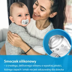 LOVI Smoczek silikonowy dynamiczny 3-6m Wild Soul Boy, 2 szt.