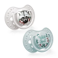LOVI Smoczek silikonowy dynamiczny 0-3m Wild Soul Boy, 2 szt.