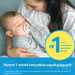 LOVI Smoczek silikonowy dynamiczny 0-3m Wild Soul Boy, 2 szt.