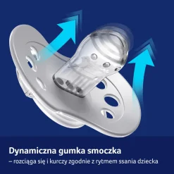 LOVI Smoczek silikonowy dynamiczny 6-18m Harmony, 2 szt.