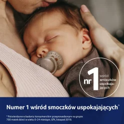LOVI Smoczek silikonowy dynamiczny 6-18m Harmony, 2 szt.