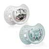 LOVI Smoczek silikonowy dynamiczny 6-18m Wild Soul Boy, 2 szt.
