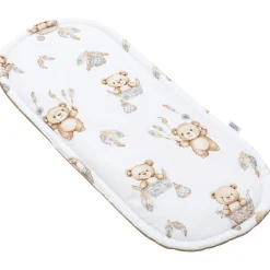Materac do kokonu Comfort -Boho Bears i Cappuccino Soft Velvet