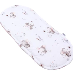 Materac do kokonu Comfort - Lovely Mouse i Wrzosowy Soft Velvet