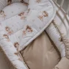 Materac do kokonu Comfort - Prima Ballerina i Cappuccino Velvet