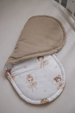 Materac do kokonu Comfort - Prima Ballerina i Cappuccino Velvet