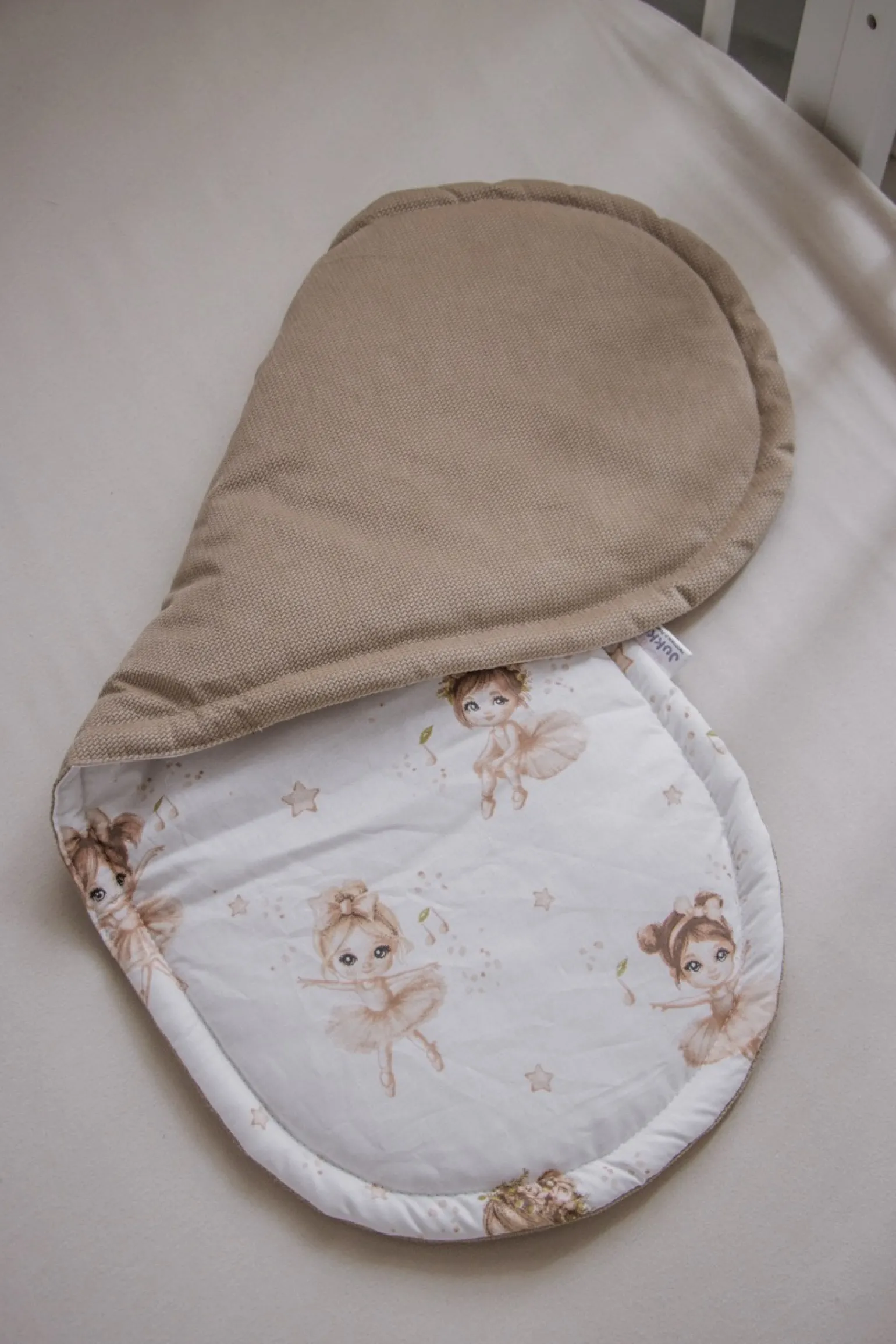Materac do kokonu Comfort - Prima Ballerina i Cappuccino Velvet