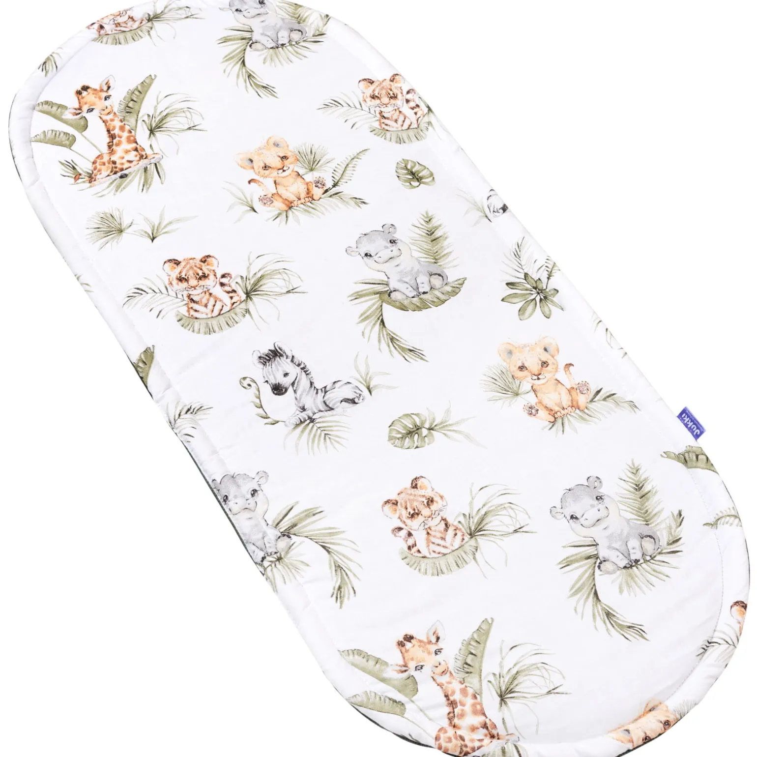 Materac do kokonu Comfort - Savanna Fun i oliwkowy Velvet
