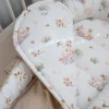 Materac do kokonu Comfort - Swan Family i Cappuccino Soft Velvet