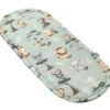 Materac do kokonu Comfort - Tropical Animals i butelkowy Velvet