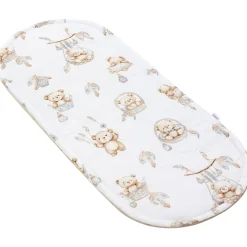 Materac do kokonu XXL - Boho Bears i Cappuccino Soft Velvet