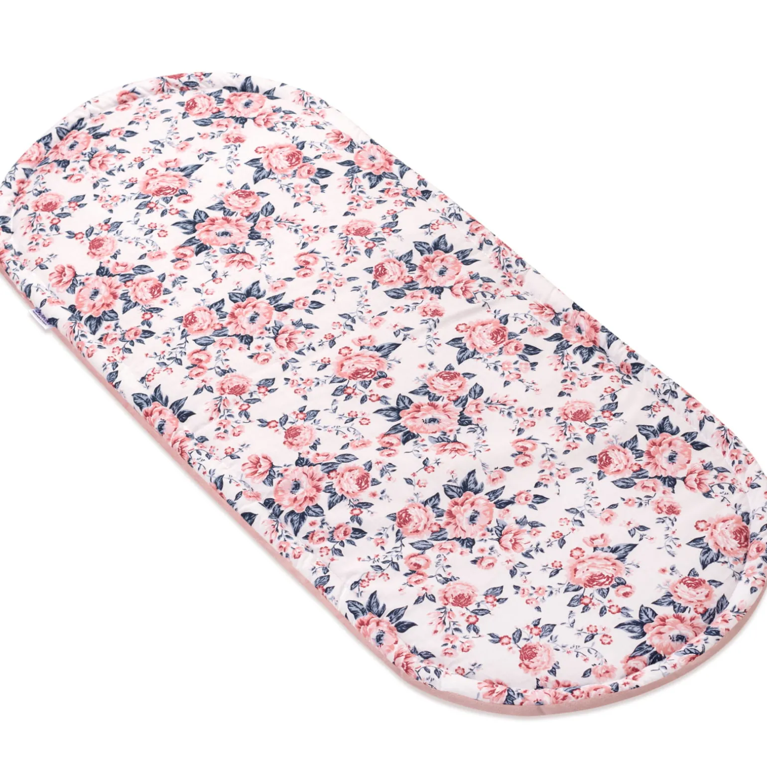 Materac do kokonu XXL - Roses i Smokey Pink Soft Velvet