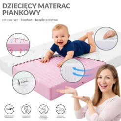 Materac piankowy 120x60 AIR FLOW 3D Bamboo