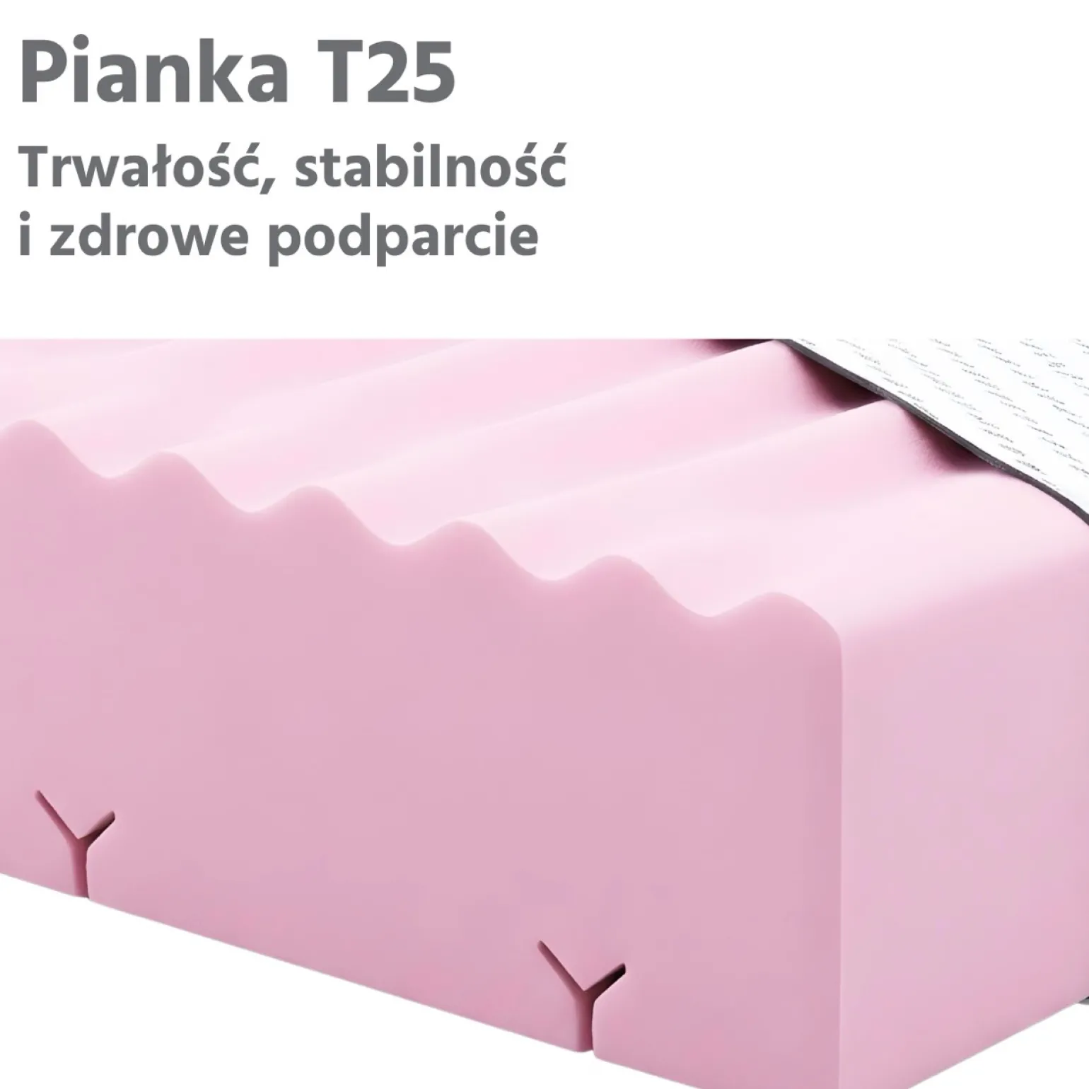 Materac piankowy 120x60 BASIC Bamboo