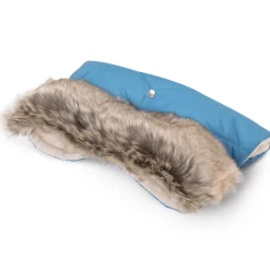 Mufka do wózka BLUE WINTER z futerkiem