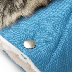 Mufka do wózka BLUE WINTER z futerkiem