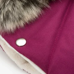 Mufka do wózka BURGUNDY WINTER z futerkiem