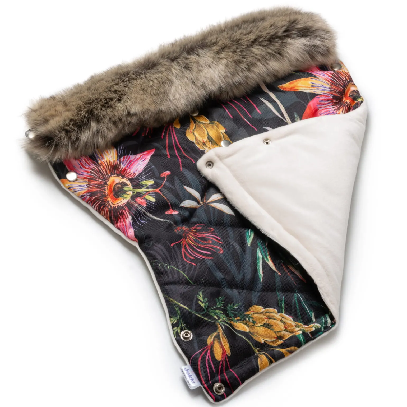 Mufka do wózka HERBARIUM WINTER z futerkiem
