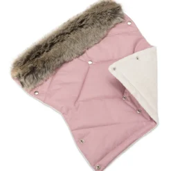 Mufka do wózka PINK WINTER z futerkiem