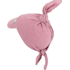 Muślinowa Chustka z daszkiem - Pink