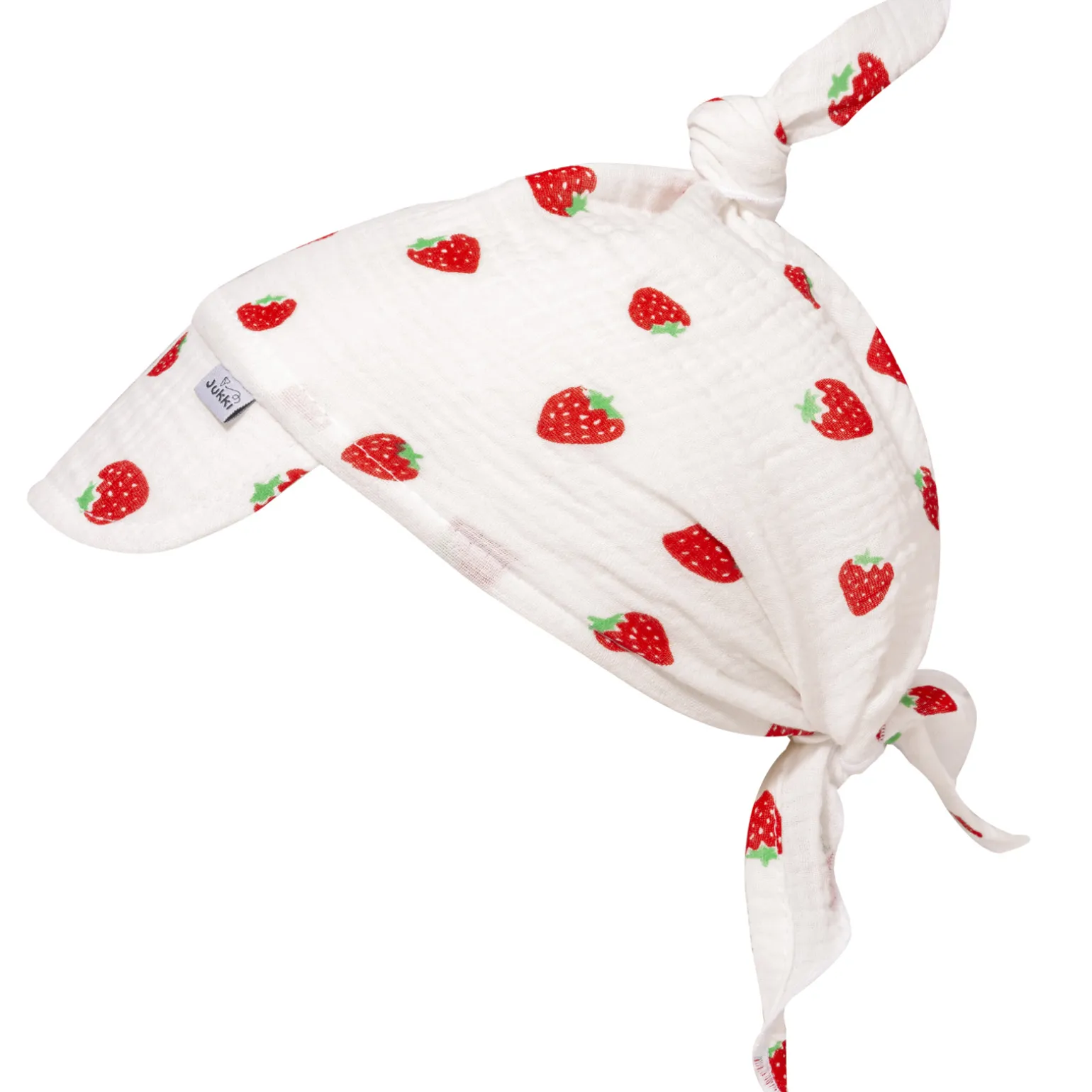 Muślinowa Chustka z daszkiem - Strawberries