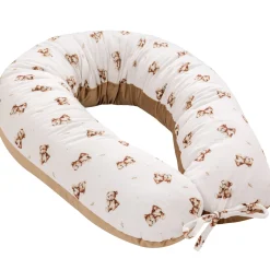 Muślinowa Poduszka ciążowa - Baby Bear i Toffee Soft Velvet