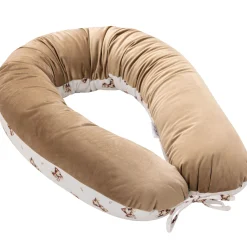 Muślinowa Poduszka ciążowa - Baby Bear i Toffee Soft Velvet