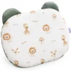 Muślinowa Poduszka MIŚ - Baby Safari i oliwkowy Velvet