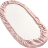 Muślinowe prześcieradło z gumką do GONDOLI i KOŁYSKI 80 x 40 cm - Pink