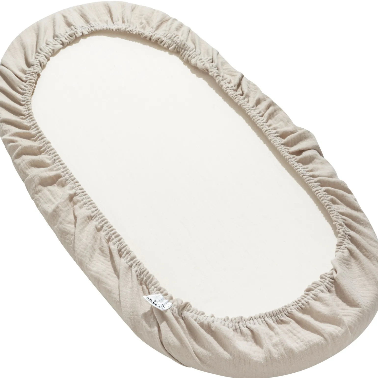 Muślinowe prześcieradło z gumką do GONDOLI i KOŁYSKI 80 x 40 cm - Linen