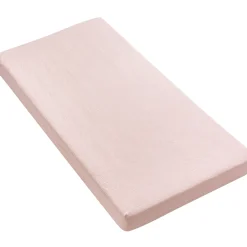 Muślinowe prześcieradło z gumką do łóżeczka 120x60cm - Pink