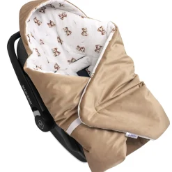 Muślinowy Kocyk do fotelika samochodowego - Baby Bear i Toffee Soft Velvet