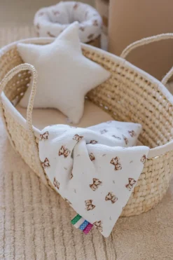 Muślinowy Kocyk niemowlęcy 55x75cm - Baby Bear i Toffee Soft Velvet