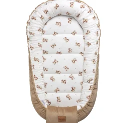 Muślinowy Kokon Comfort - Baby Bear i Toffee Soft Velvet
